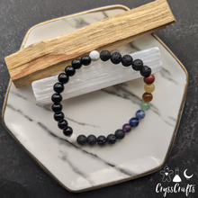 Load image into Gallery viewer, Natural Chakra Stone Diffuser Bracelet