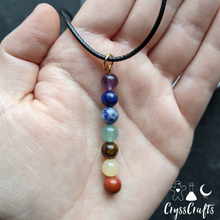 Load image into Gallery viewer, Chakra Stone Drop Necklace