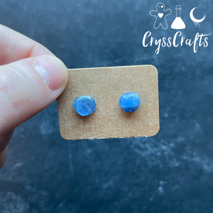 Natural Stone Chip Stud Earrings