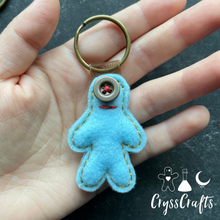 Load image into Gallery viewer, Peculiar Poppet Doll Micro Keychain Bronze