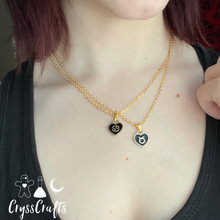 Load image into Gallery viewer, Zodiac Charm Necklace Gold heart